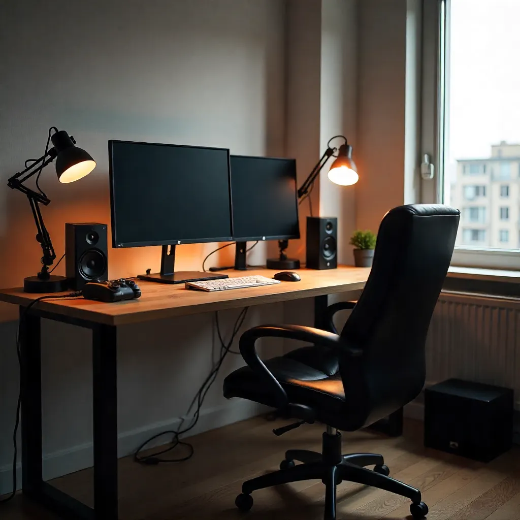 Rustige werkplek met natuurlijke verlichting